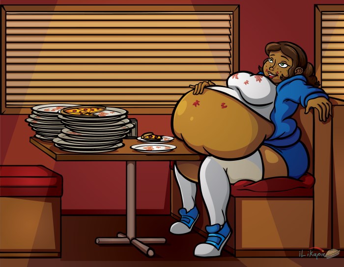 Fat woman with a man