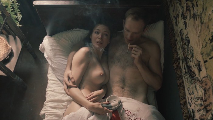 An hour before dawn, bed scenes
