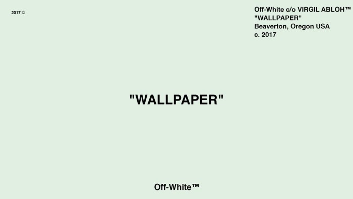 Nike X Off White logo