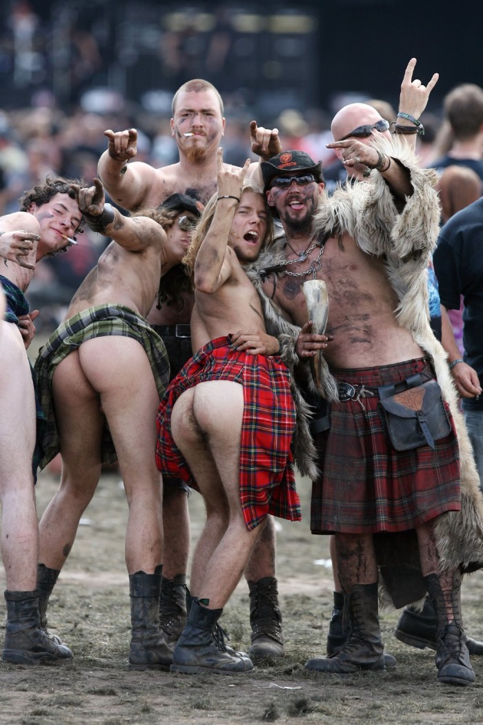 Scottish men are naked