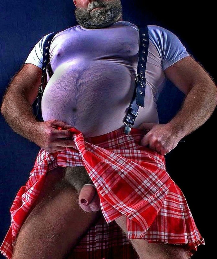 Naked Scottish fans