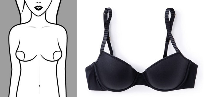 Big natural breast neckline in the kitchen
