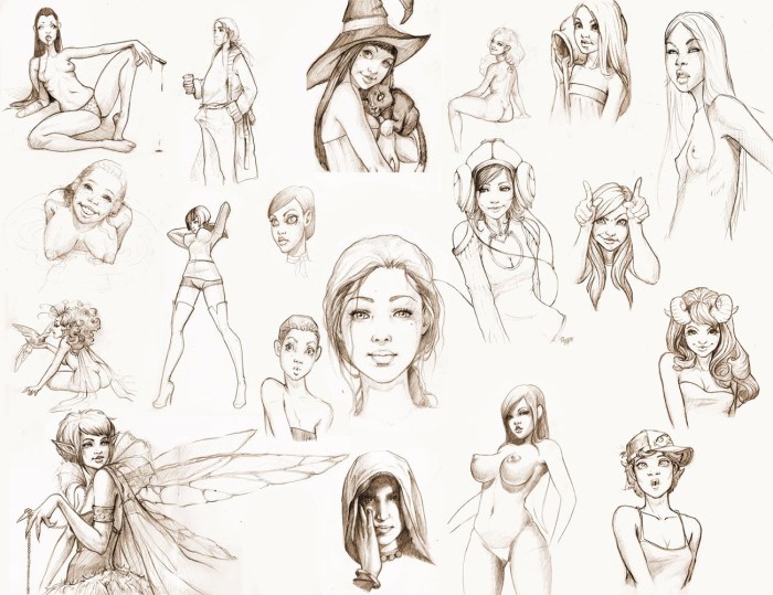 Pornarisun with a pencil