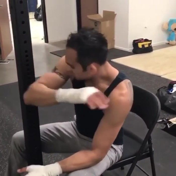 Sat on top