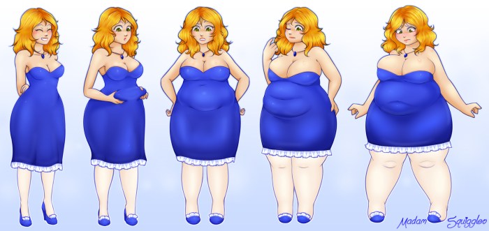 Fat girl gets fat art