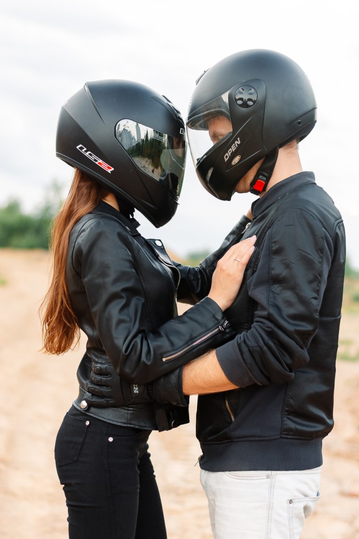 Girl in a helmet