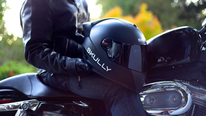 Girl in a motorcycle suit