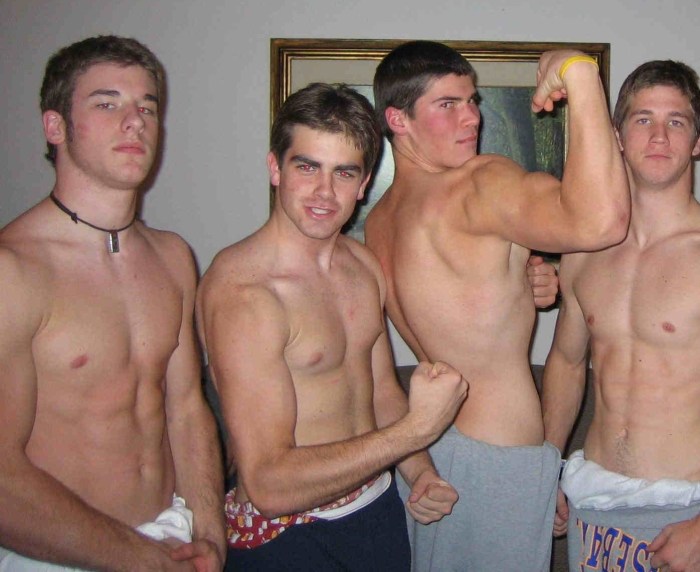 Muscle guys in shorts