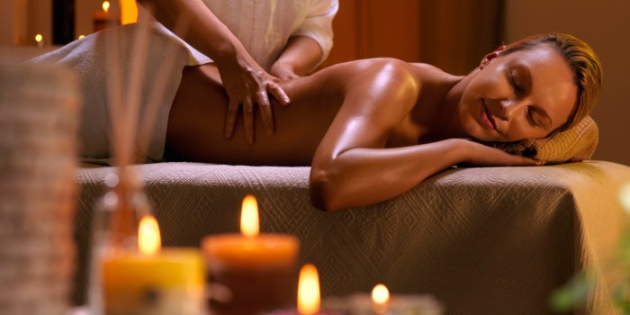 Massage of the buttocks