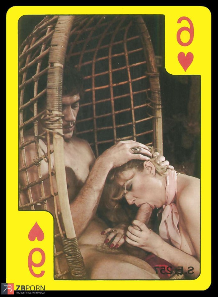 Old playing porn cards