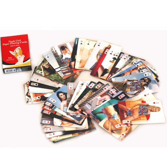 Pornographic playing cards