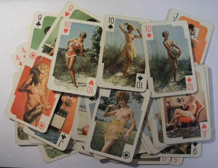 Retro playing cards XXX