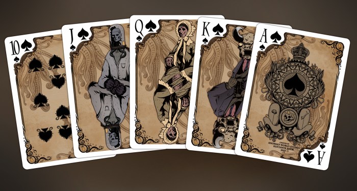 Pornographic playing cards retro