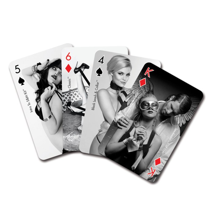 Erotic playing cards