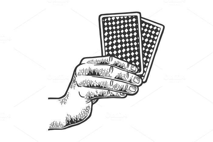 Erotic cards of a man
