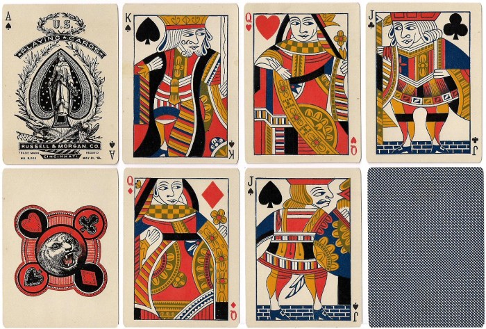 Russian playing cards of 1850