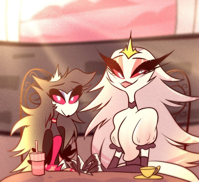 Girls in the office flirt