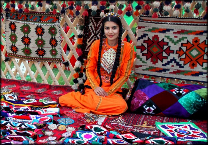Kazakh painting of a nomad