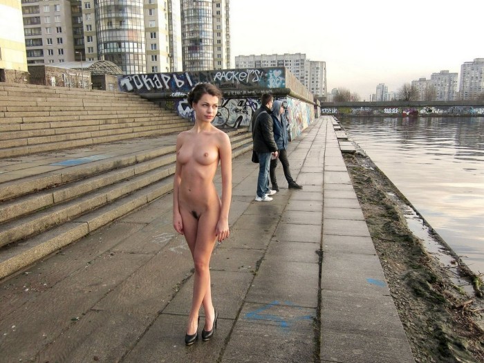 Naked cyclists in public