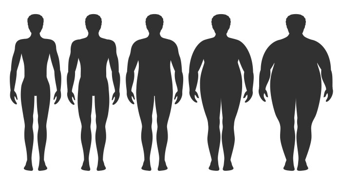 Illustration Before after Eat Man