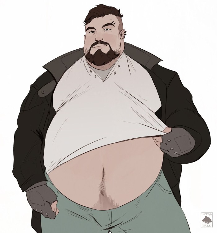 Filled male figure