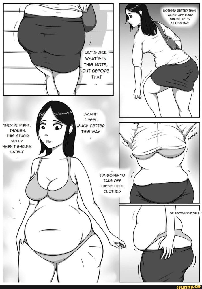Weight Gain Fat Belly anime