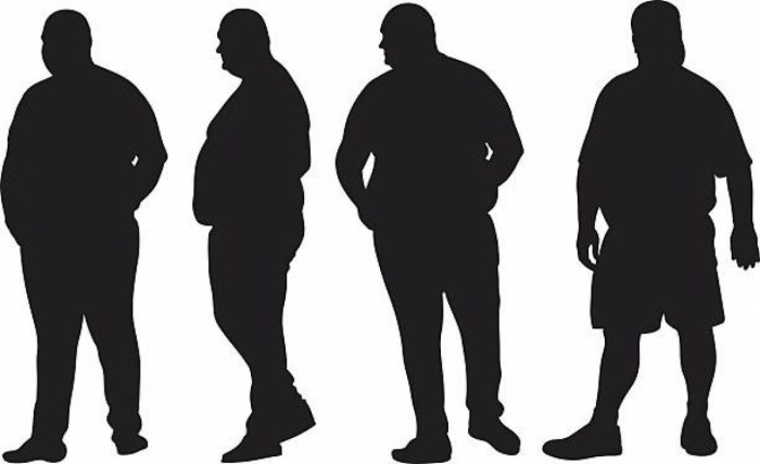 Tall fat man cartoon