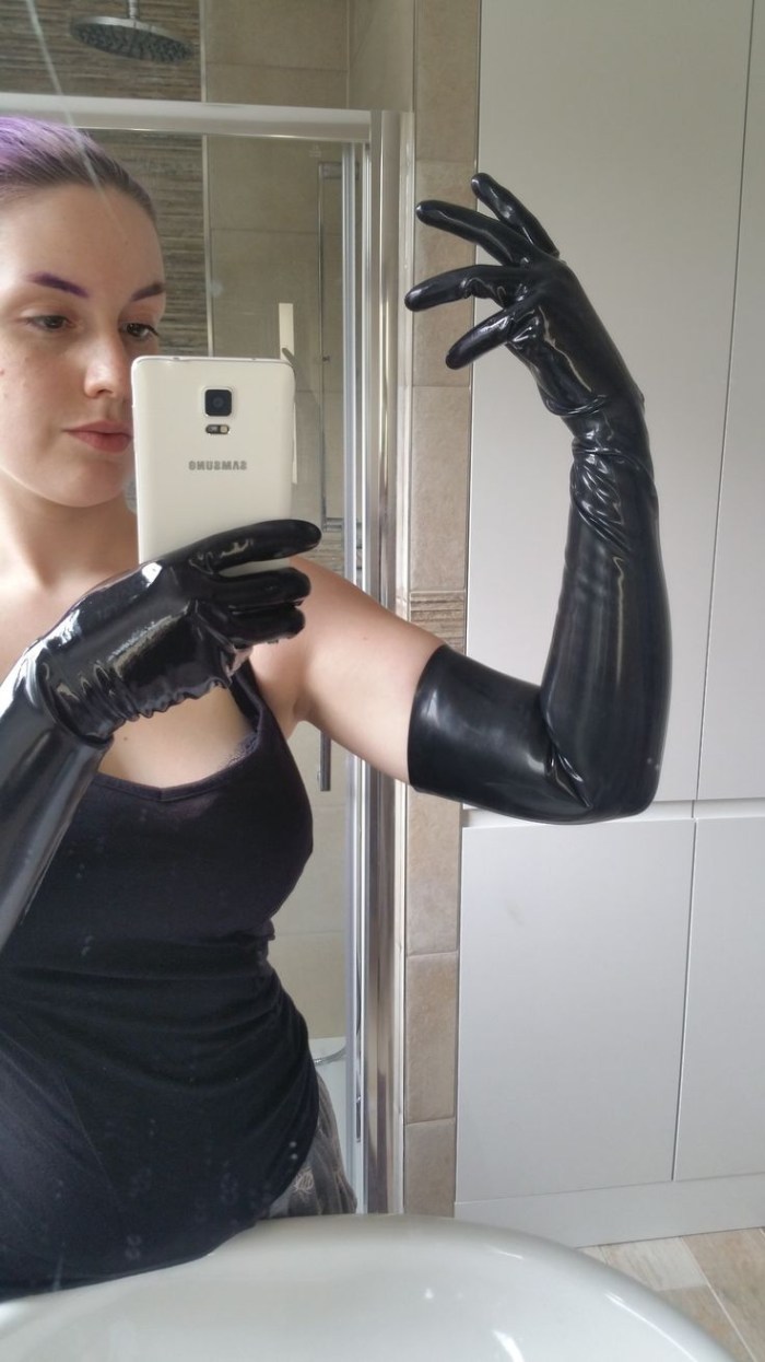 Leather cloak and high boots