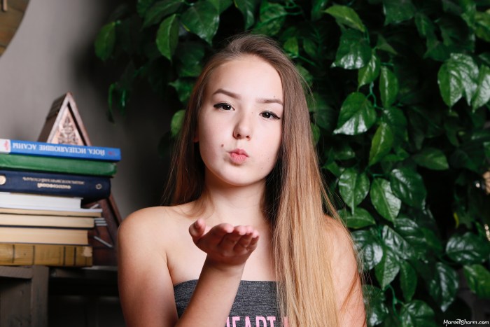 Girl at home shorts