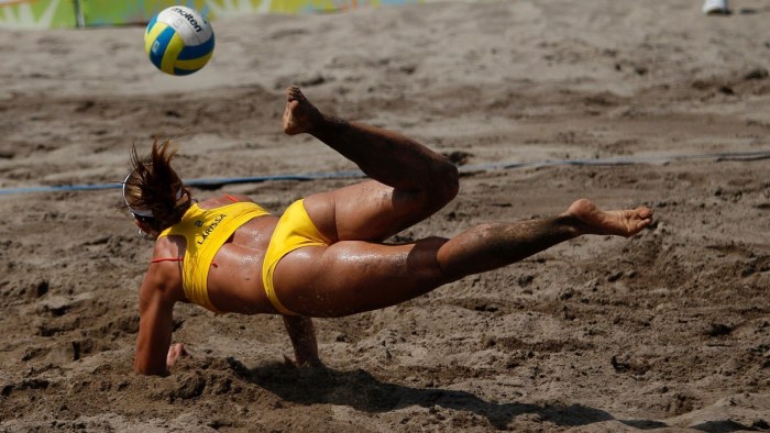 Sports moments of the girl
