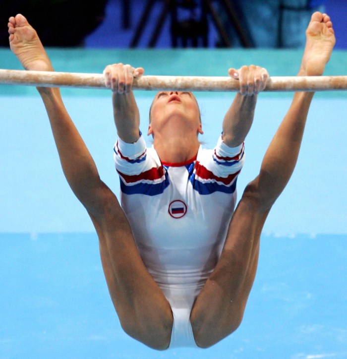 The paw of the gymnasts