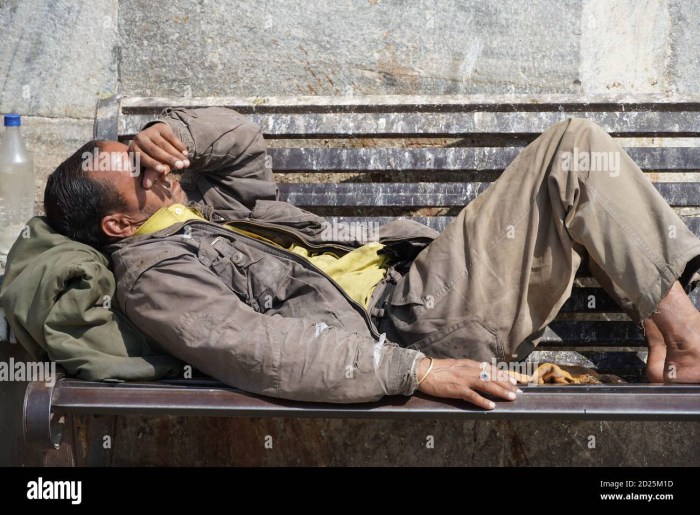 Homeless with a Help sign