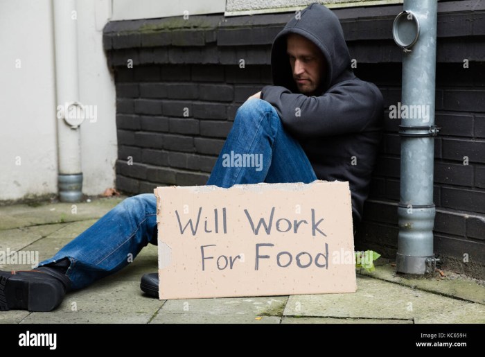 Homeless people ask
