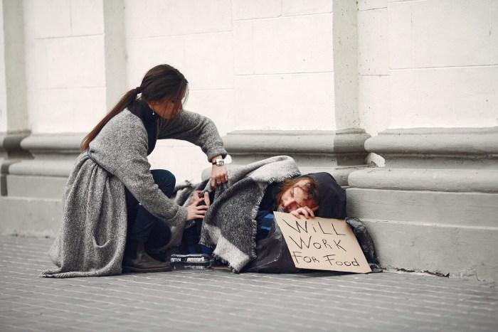 A beggar man