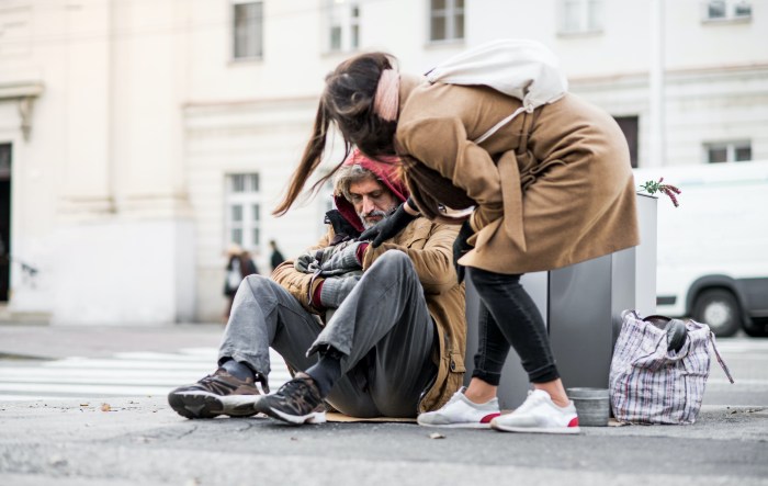 American homeless people in New York
