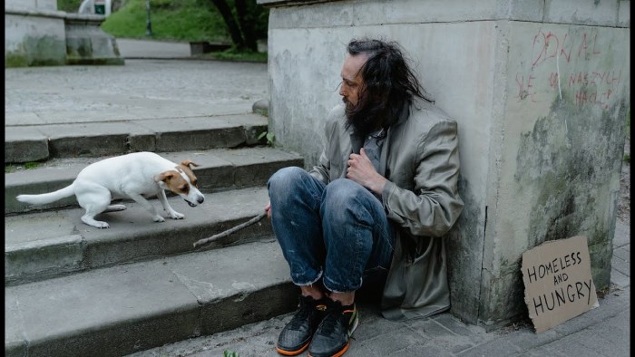 Homeless girls in Europe