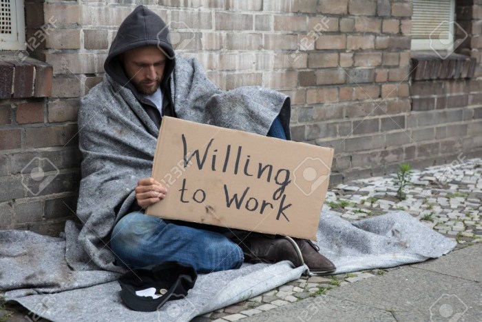 Work for Food Homeless