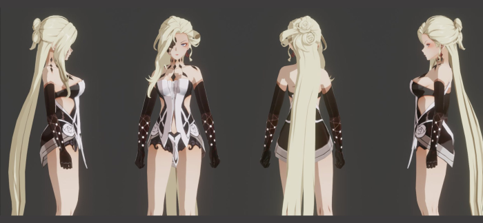 Women's figure for clothing sketches