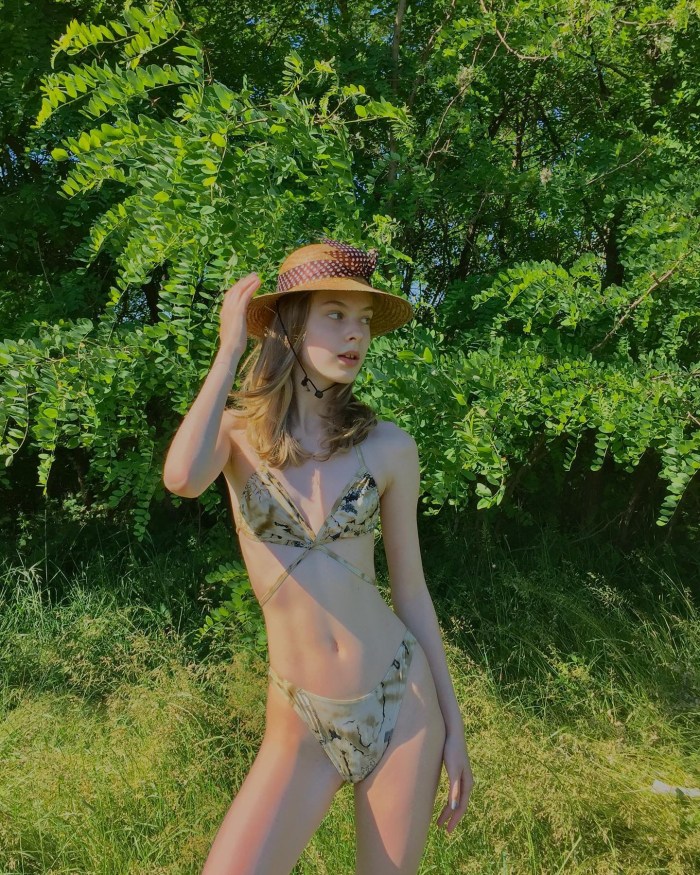 Polina Karpenko model in a swimsuit