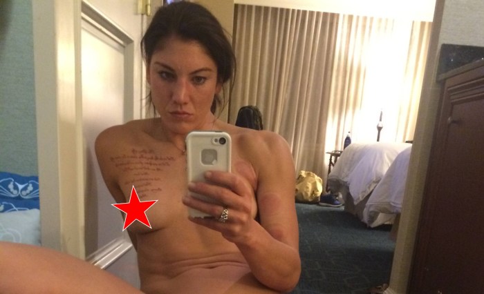 Football player Hope Solo Naked