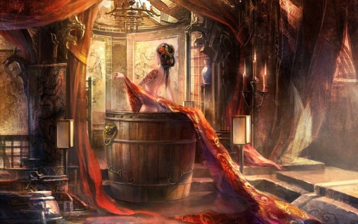 Ancient China tavern art