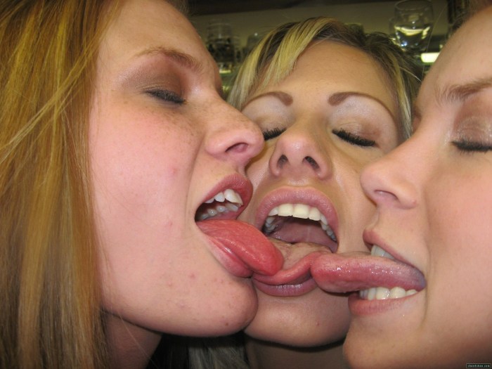 Tongue girl nude tender