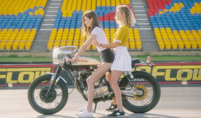 Ass on a motorcycle
