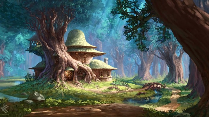 Magic house in the forest