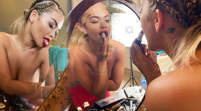 Naked boobs of Rita Ora lui