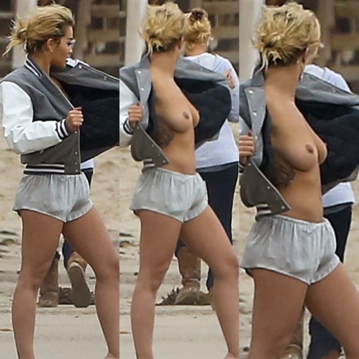 Erotic photo shoot of Rita Ora