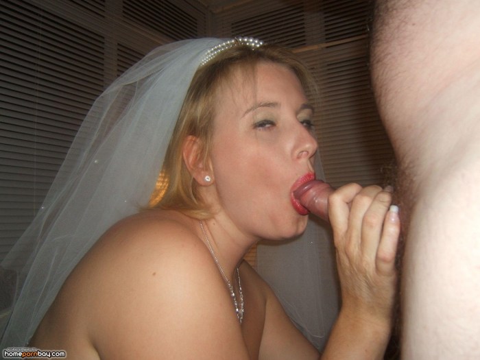 Homemade sucking brides