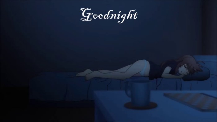 Anime kiss in bed