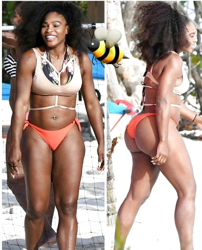 Serena Williams photo shoots in a swimsuit