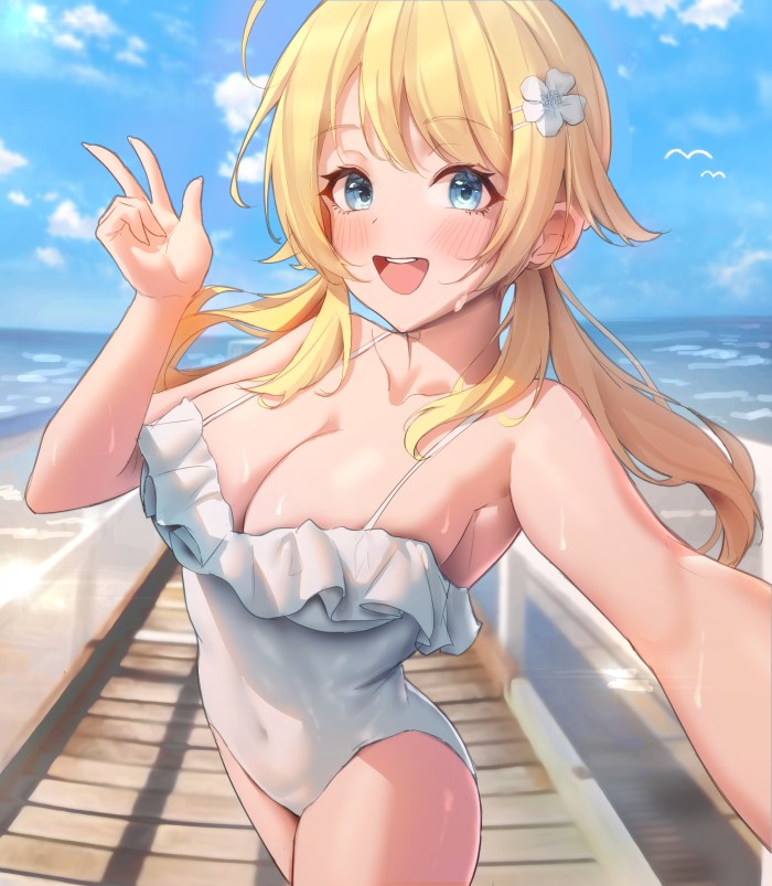 Beautiful breast anime gif